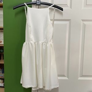 Trendy White Cocktail Dress